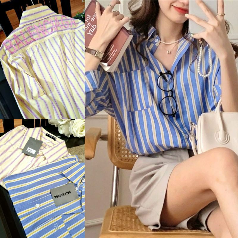 KEMEJA WANITA BALENCIAGA PREMIUM