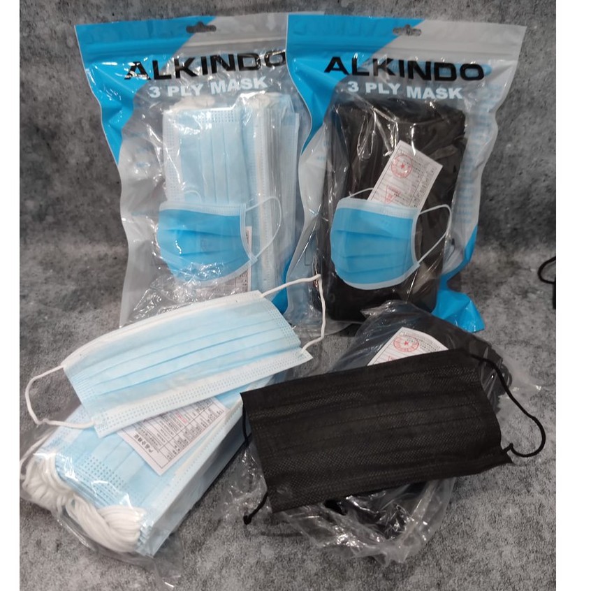 POUCH ALKINDO ZIP -  MASKER 3PLY ALKINDO EARLOOP HIJAB SATCHET ZIP ISI 50 PC MEDICAL GRADE