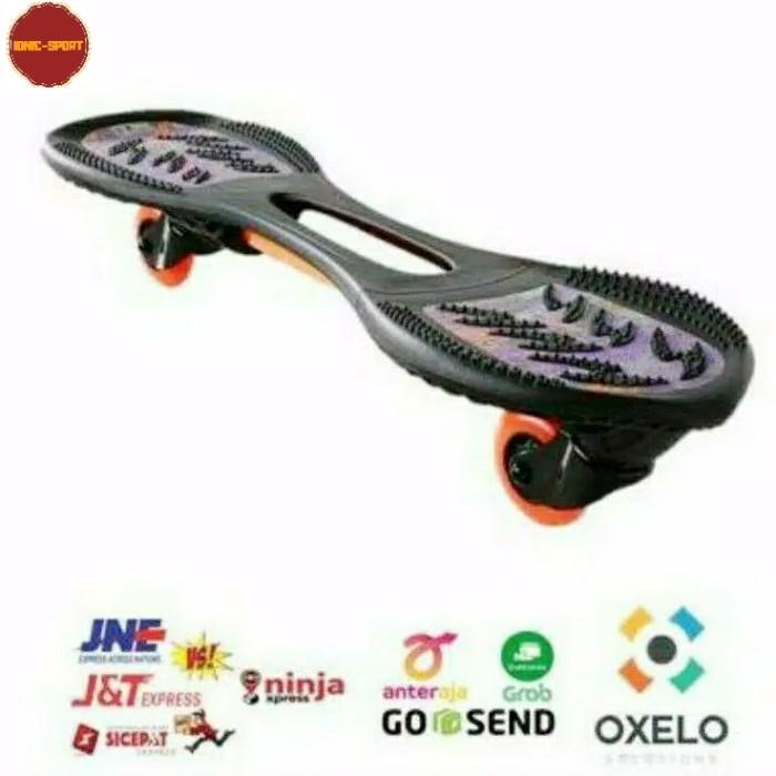 Oxelo Waveboard Wb120 Skateboard Anak/Dewasa Pemula Original-Ungu Muda 085