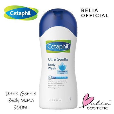 ❤ BELIA ❤ Cetaphil Ultra Gentle Body Wash Fragrance Free 500ml All skin type