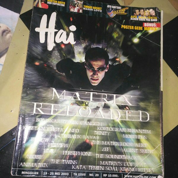 Majalah Hai cover Matrix Reload