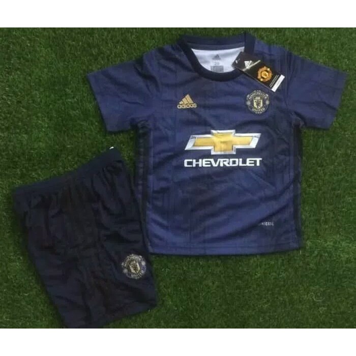 JERSEY BOLA MANCHESTER UNITED MU 3RD KIDS 2018/2019 GRADE ORI