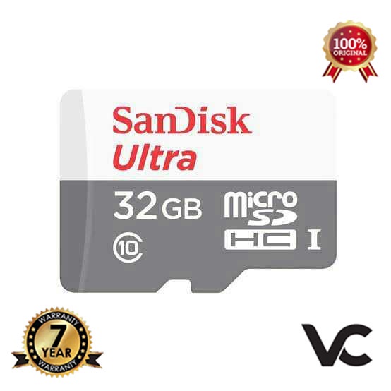 MicroSD SanDisk Ultra 32GB Memory Card 32 GB Class 10 Micro SD 100MBPS MicroSDXC Kartu Memori