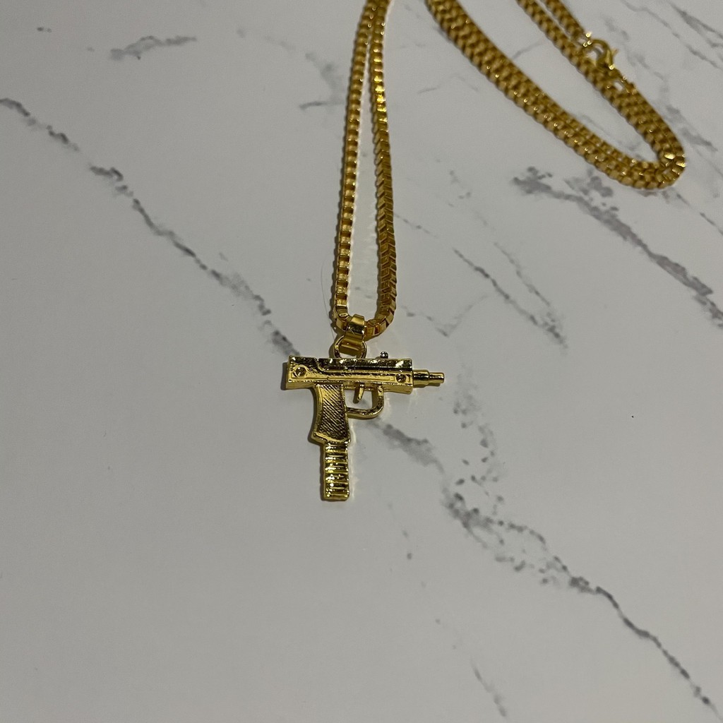 Kalung UZI / UZI Necklace Kalung Pria Murah Aksesoris Kalung Emas