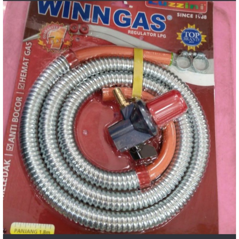 Selang Gas+Regulator LPG Win GasTekanan Tinggi W-181