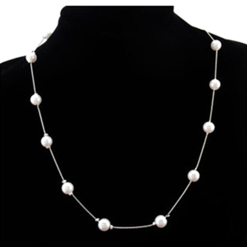 Simple Fashion Pearl Clavicle Necklace Women Temperament Jewelry