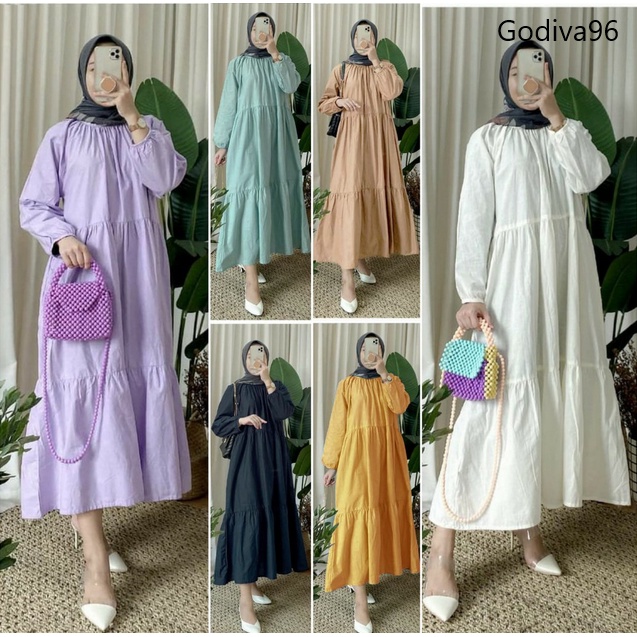 Godiva96 - SABRINA MIDI DRESS TUNIK JUMBO / TERUSAN MUSLIM MEDAN