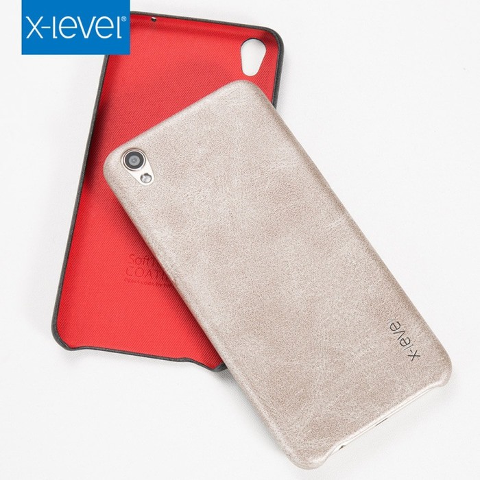 Aksesoris Hape-X-LEVEL VINTAGE Oppo F1 plus R9 R7 R7s leather back cover casing case