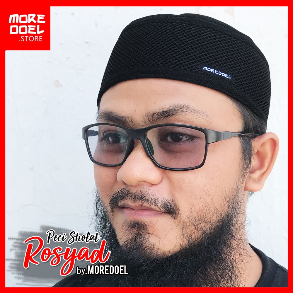 MOREDOEL - Kopiah Peci Hitam Peci Dewasa Rosyad By Moredoel