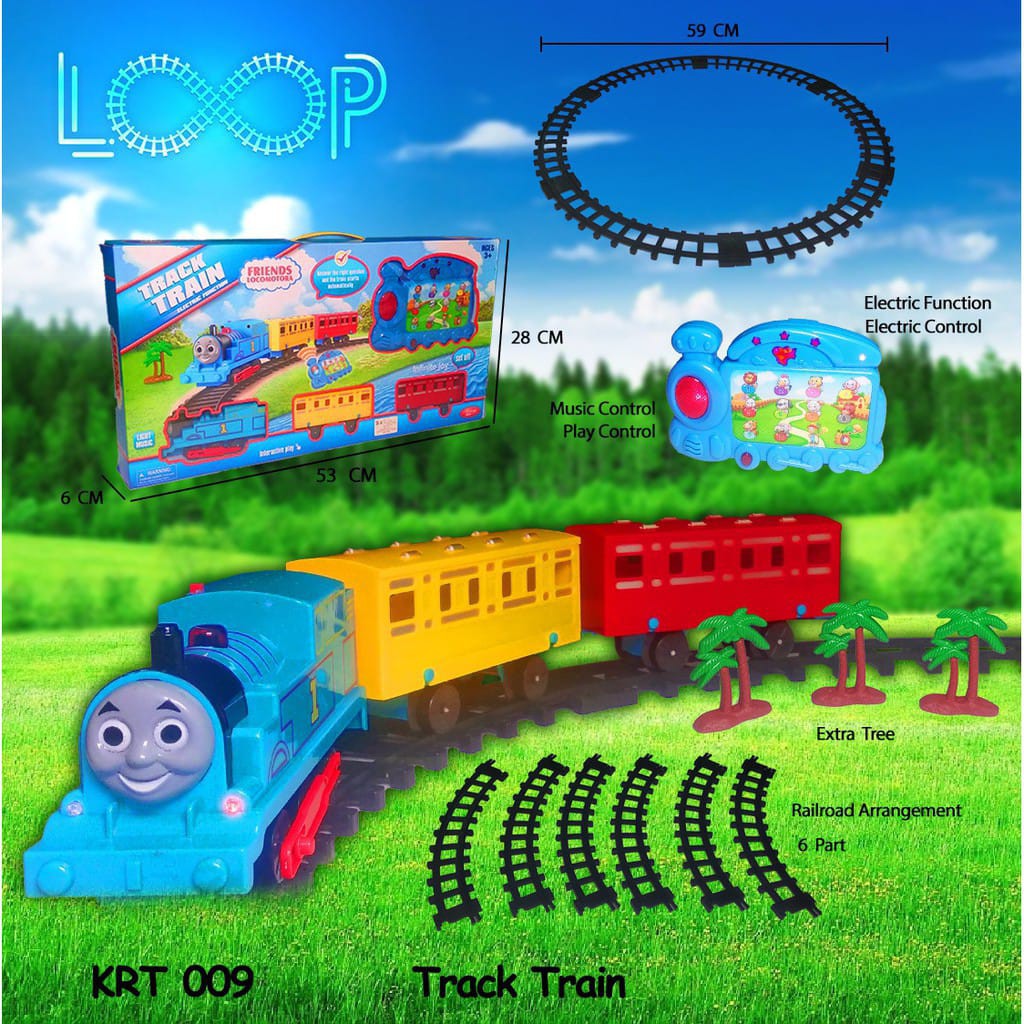KRT009 Mainan Anak Kereta Api Thomas Tablet Remote LOOP