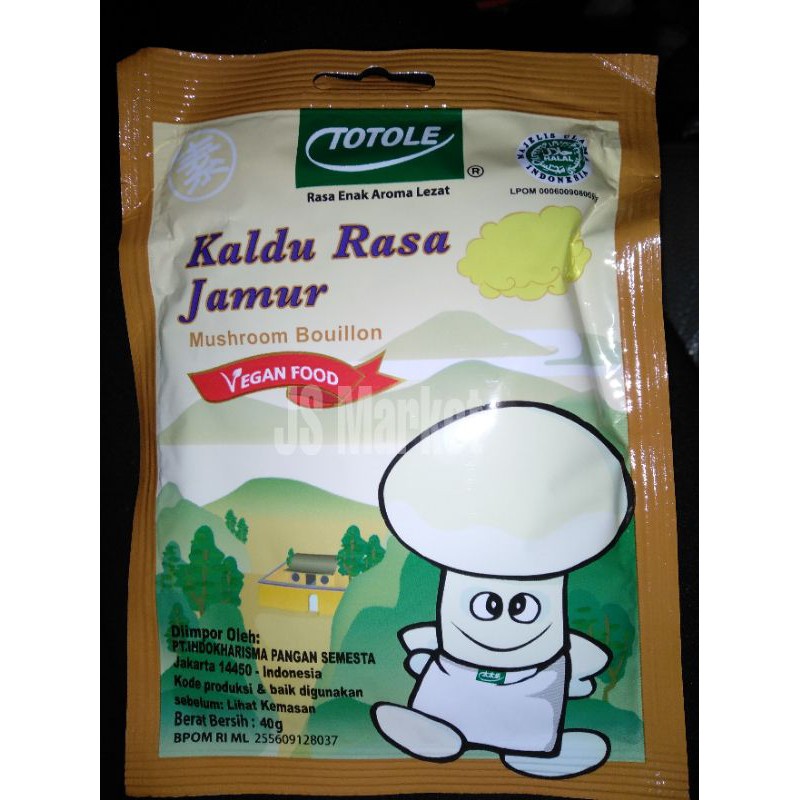 

TOTOLE KALDU JAMUR 40GR