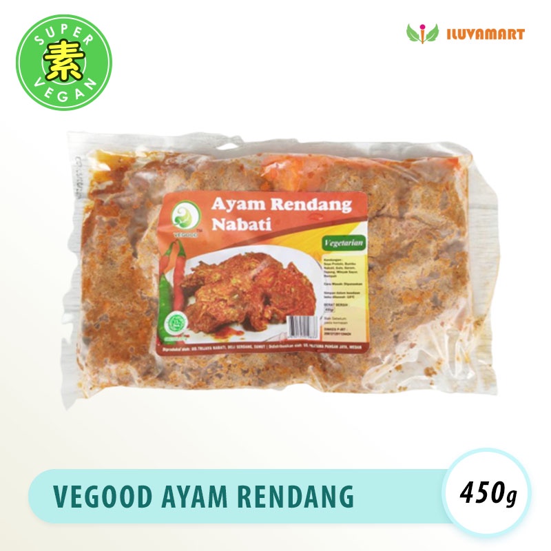 

Vegood AYAM RENDANG Vegan 450gr / Daging Rendang Ayam Instant Halal Rendang Chicken