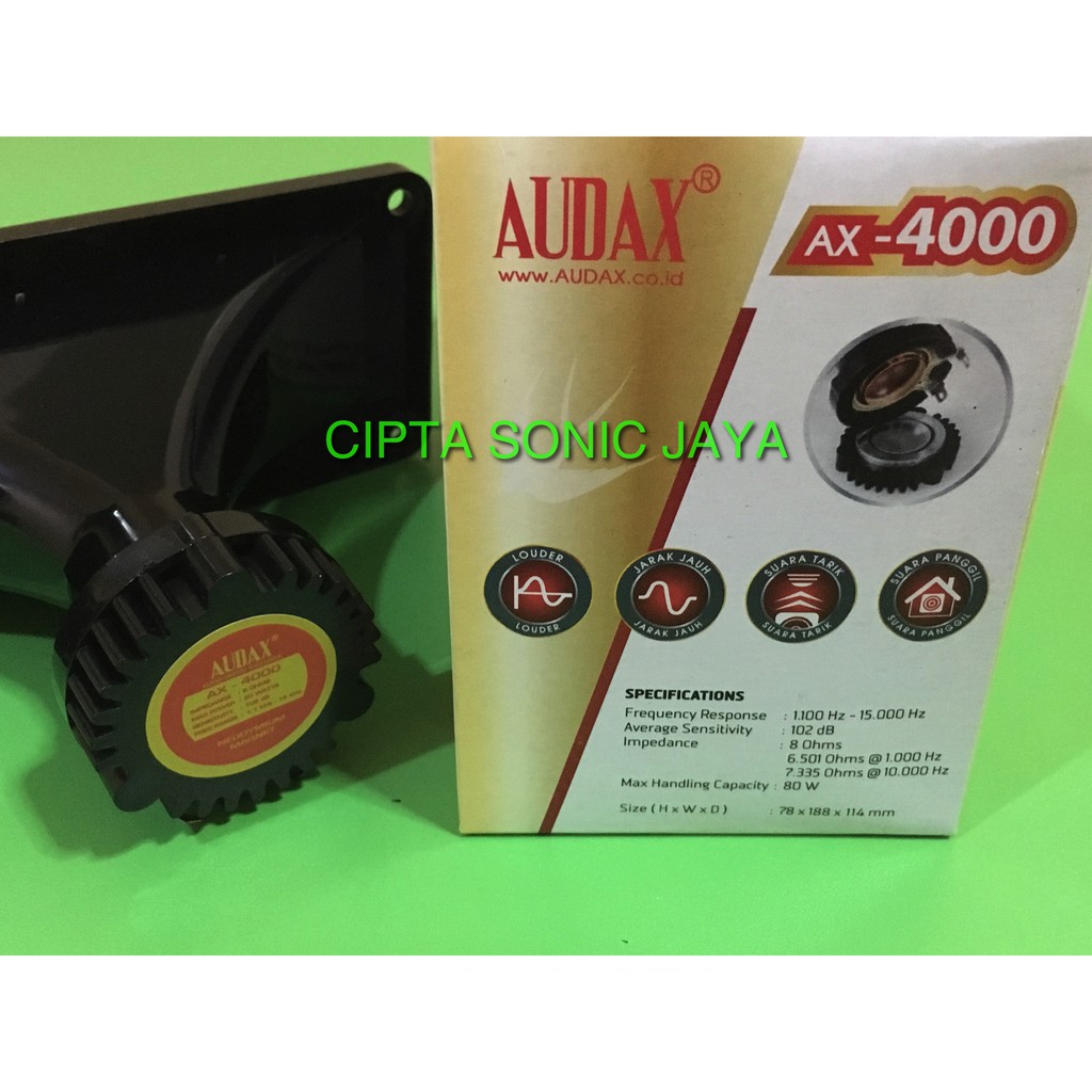 Speaker Tweter Audax Ax4000 W Neodium AX 4000 W AX4000W ORIGINAL HARGA PROMO