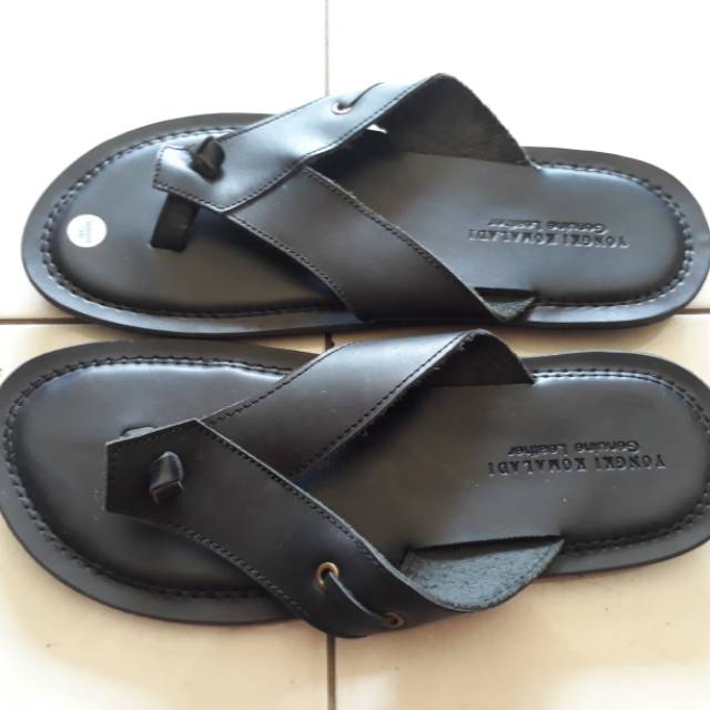 Sandal Pria Cowok Yongki Komaladi kulit asli seri 51114 100% Original