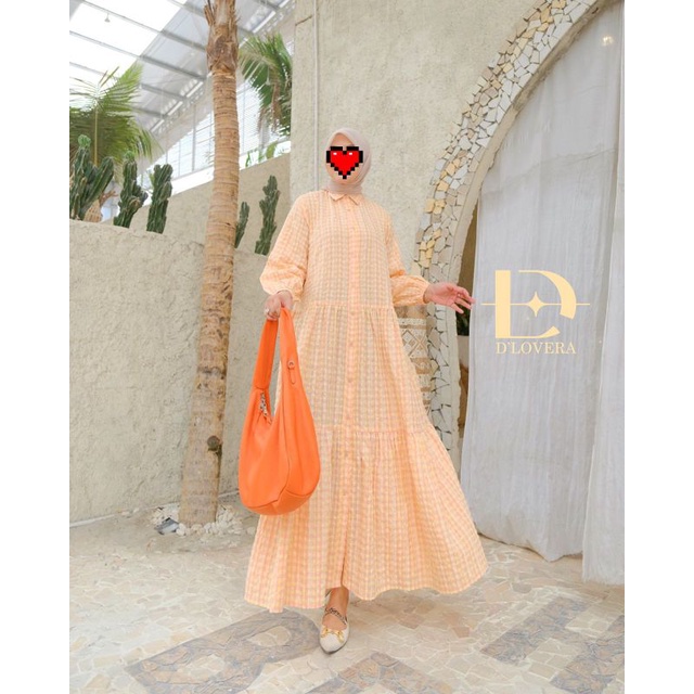 D'LOVERA OLLA MIDI DRESS NEW SERIES GAMIS CASUAL CANTIK MURAH