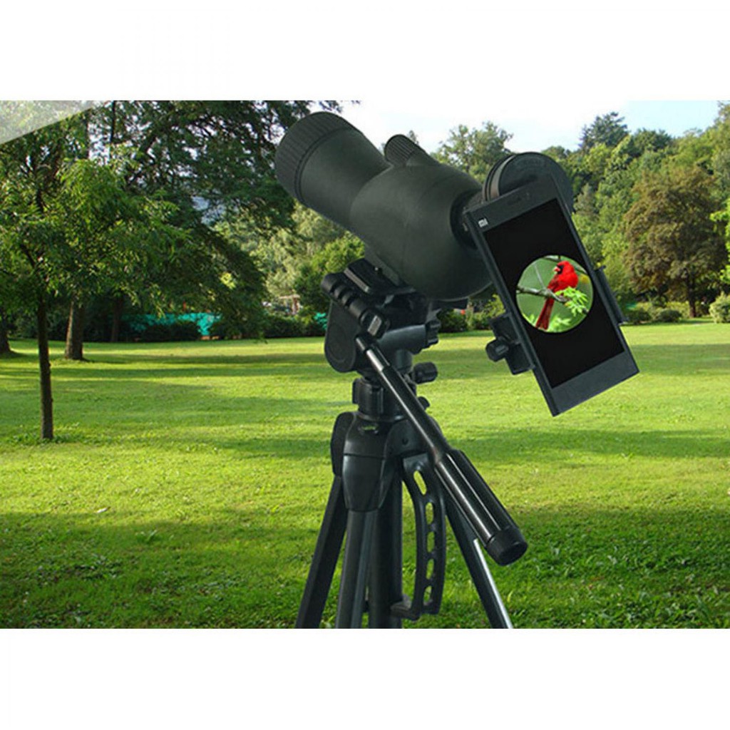 Mount Universal Smartphone ke Teropong Monokular Telescope Penyangga HP Kuat Stand Handphone Murah