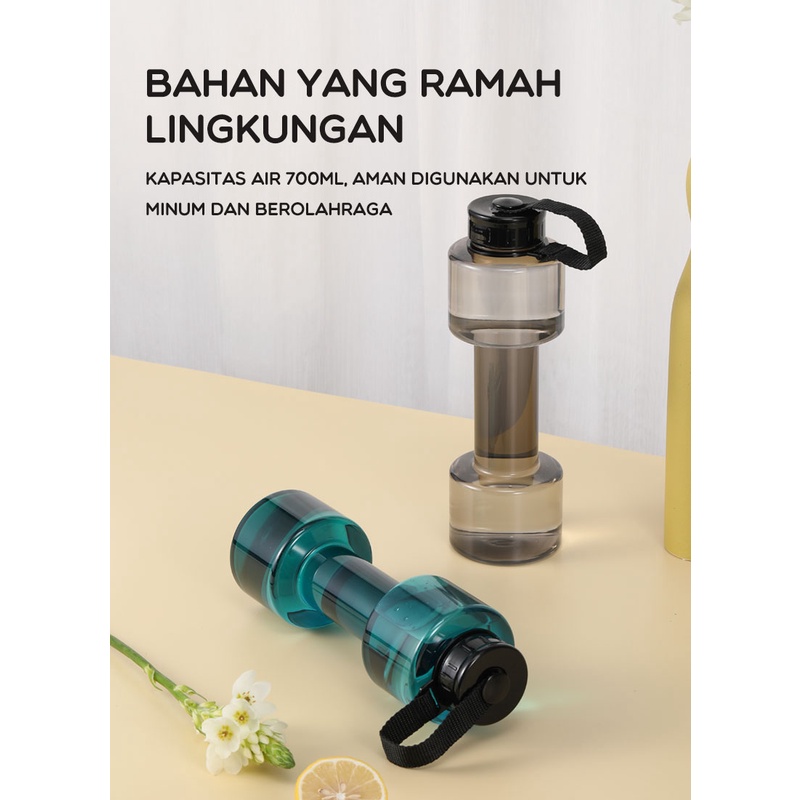 BONBOX Botol Minum Tumbler 700ML Model Barbel BC30