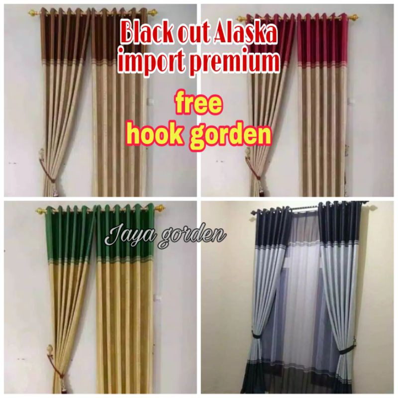 gorden jendela minimalis gorden blackout import Alaska tirai jendela gorden poni pisah gorden pintu