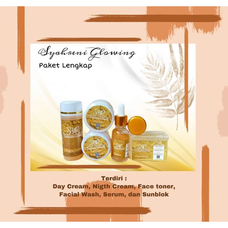 ORI 1000 % PAKET LENGKAP SYAHRENI GLOWING FREE KAPAS BISA COD TERLARIS-3