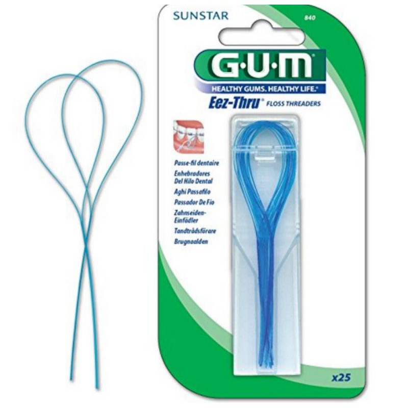 Gum Eez Thru Floss Threader Isi 25 (Kode USA)