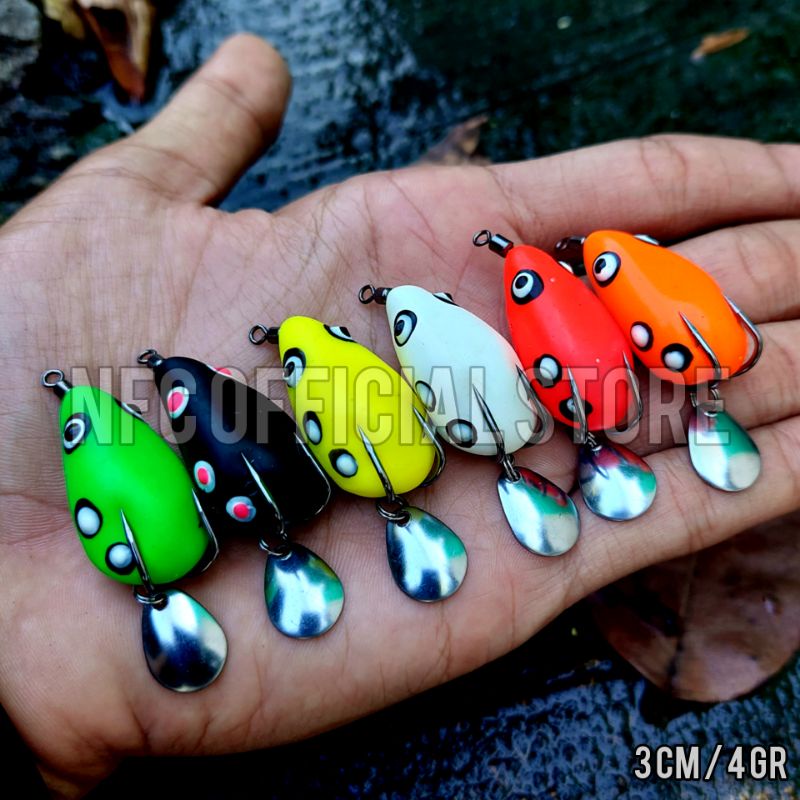 Soft frog Curut 3 cm 4 gram SUPER SENSITIF ELASTIS DAN KUAT Umpan casting Gabus &amp; Toman