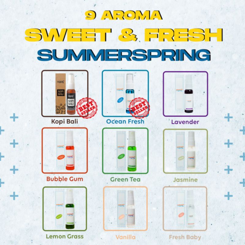 SUMMER SPRING SPRAY PENGHARUM MOBIL RUANGAN TOILET LEMARI BY SUMMERSPRING