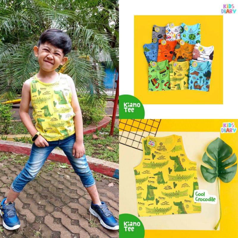 Kaos Singlet Motif Anak Kiano Tee