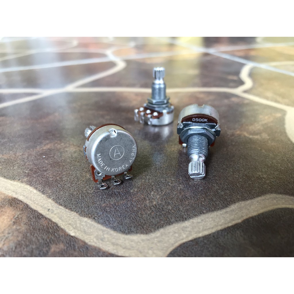 Original Potensio Alpha D500k Made In Korea Gitar Elektrik Potentiometer 500 K Volume Tone Guitar Ba