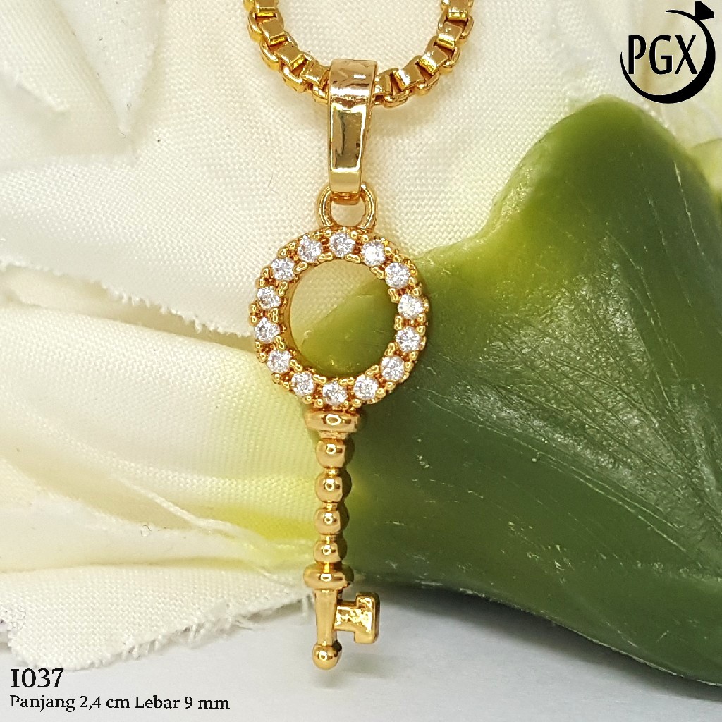 PGX Liontin Kalung Xuping Wanita Aksesoris Fashion Perhiasan Lapis Emas  - I037