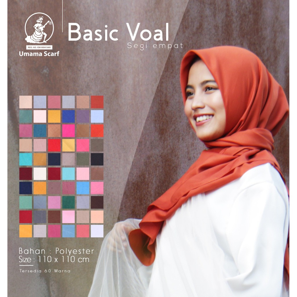 GROSIR BASIC VOAL UMAMA JILBAB SEGIEMPAT