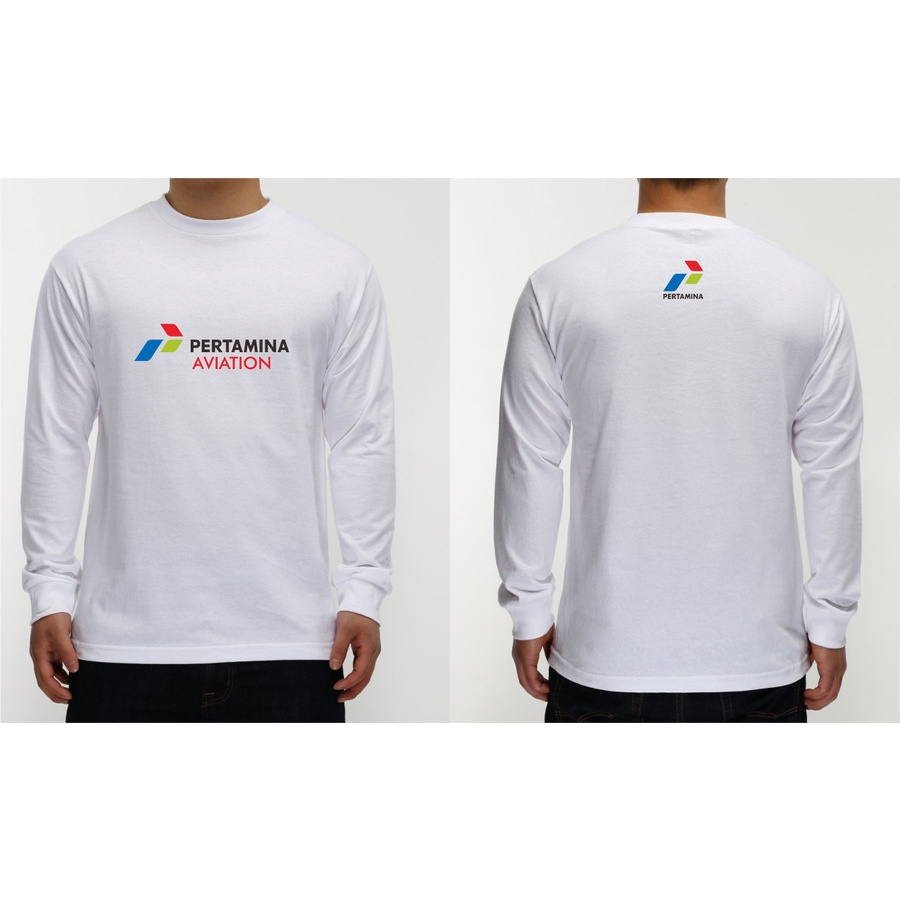 kaos pertamina aviation longsleeve / baju pertamina aviation panjang