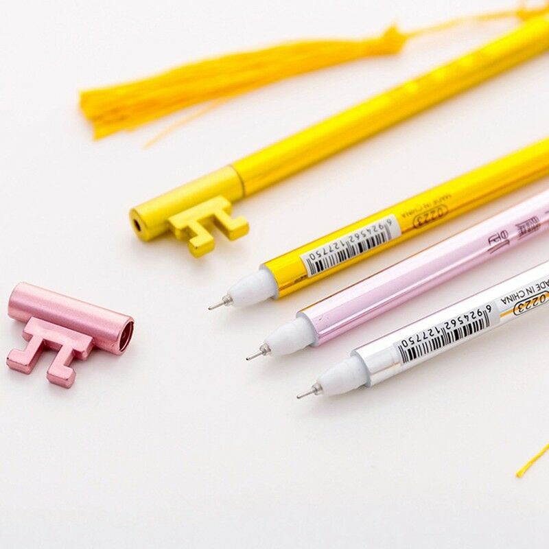 1PCS Chinese Style Fringed Key Pendant Gel Pens Novelty Cute Pen School Supplies