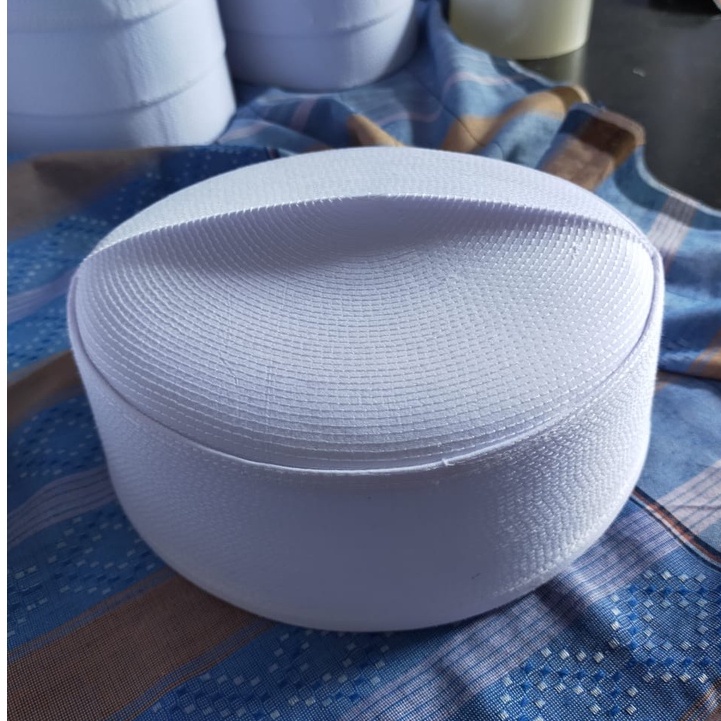 Peci Putih Kopiah Haji Songkok Habib Batok Topi Peci Fashion Musilim tinggi 6cm Peci Habib Bahar