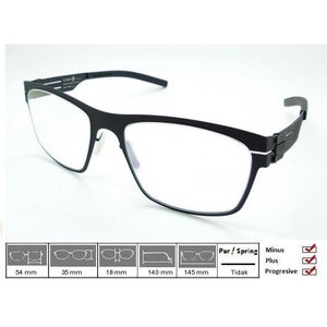 Kacamata Frame Ic Berlin Arthur Black