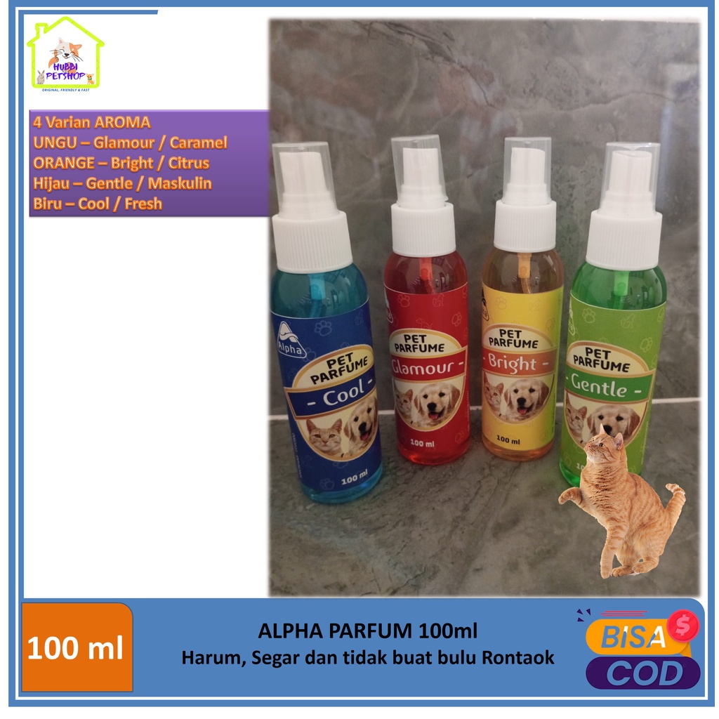 ALPHA - Parfum Kucing - Pewangi Kucing Parfum Anjing Kelinci 100 ml