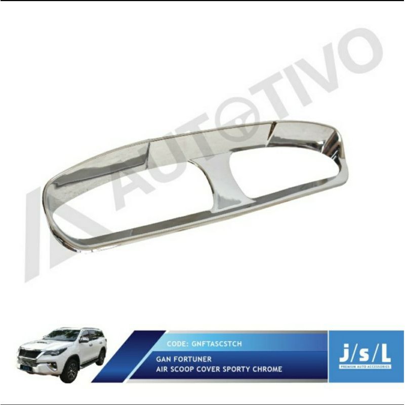 air flow cover sporty chrome jsl air scoop grand fortuner up