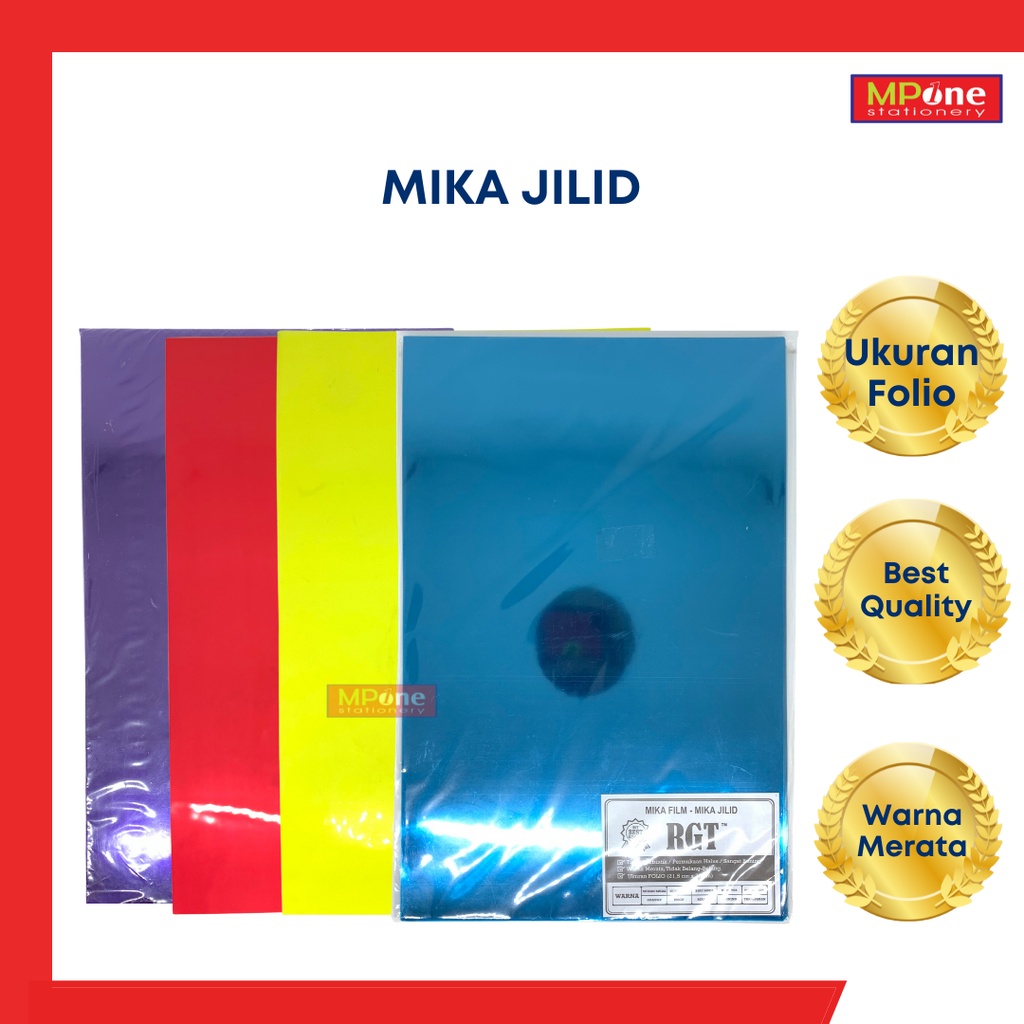 Mika Jilid / Cover Jilid F4 / Plastik Mika Jilid / Mika Jilid Warna
