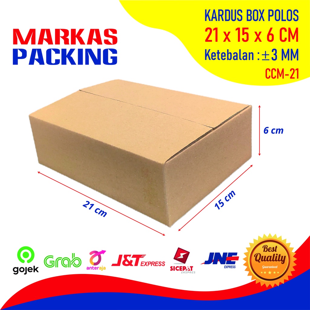 

Kardus Karton Box 21x15x6 CM Dus Polos Packing Packaging