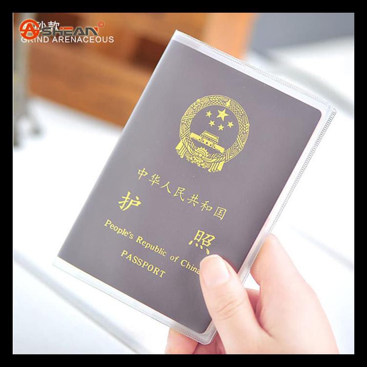 Sampul Buku Pasport Plastik Transparent passport cover Kartu Organizer STOK TERBATAS