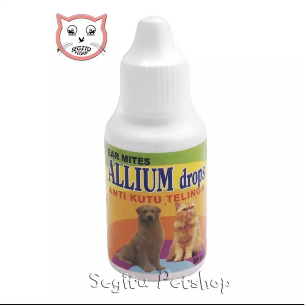 obat allium drop  pembersih telinga kucing anjing