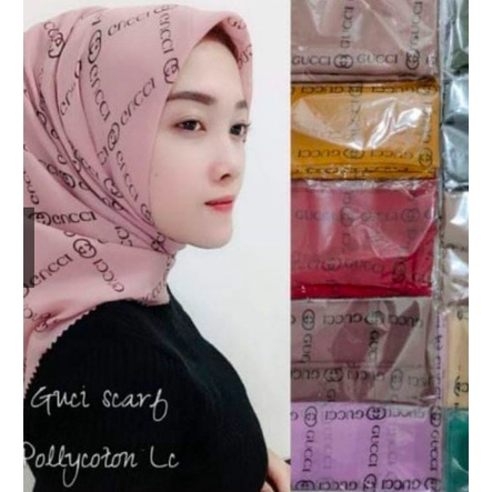 Shopee Jual HIJAB SEGIEMPAT MOTIF GUCCI LASER CUT