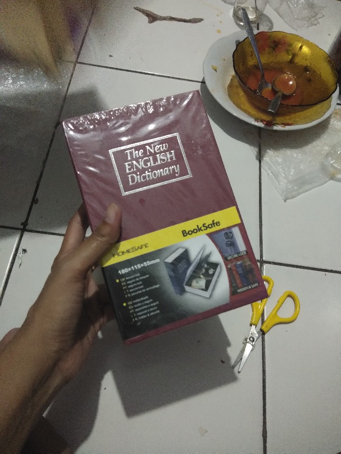 Brankas Buku + Kunci Gembok Brankas Buku + Kunci Password