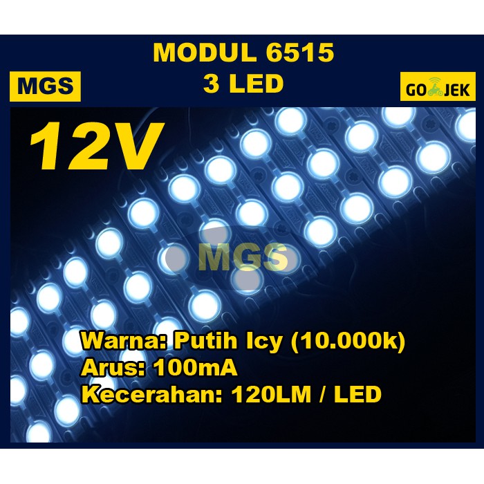 LED Modul 6515 12V Putih Samsung