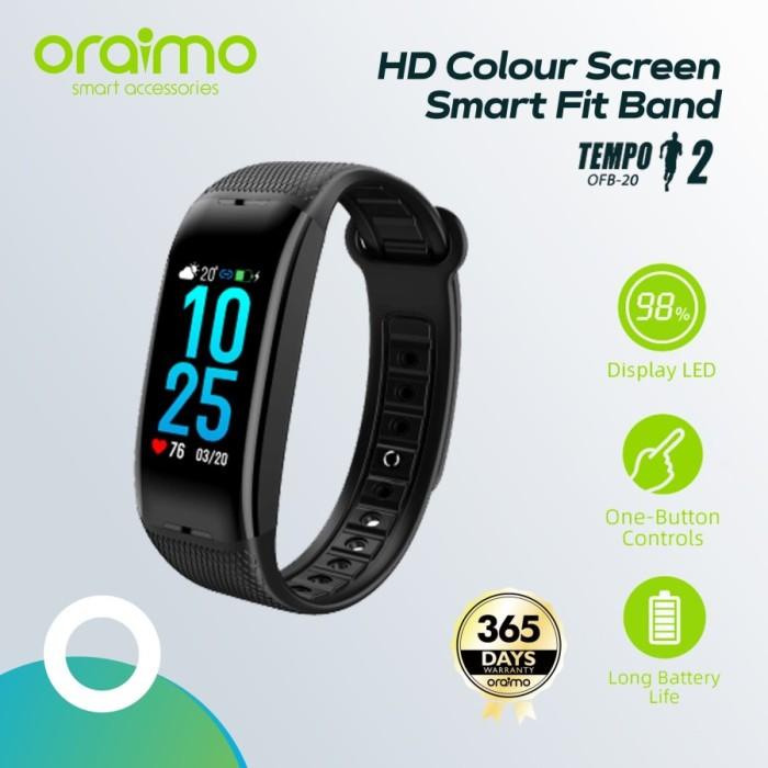 Oraimo Smartband Jam Digital Fitness Tracker Smartfitband Ofb-20 Garan