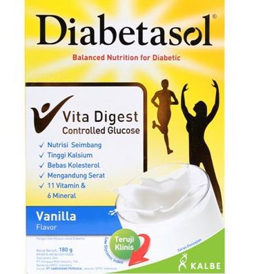 

Ready stock SWG92 Diabetasol Vita Digest Coklat / Vanila / Cappucino 180 gr SWG