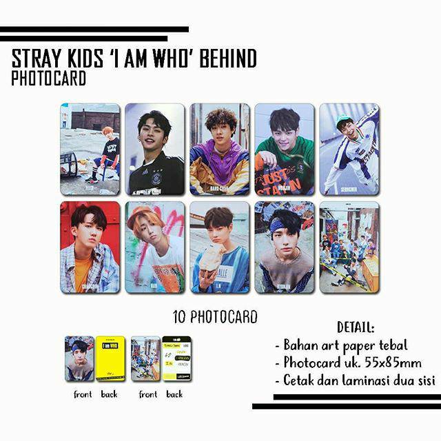 STRAY KIDS PHOTOCARD - I AM WHO BEHIND