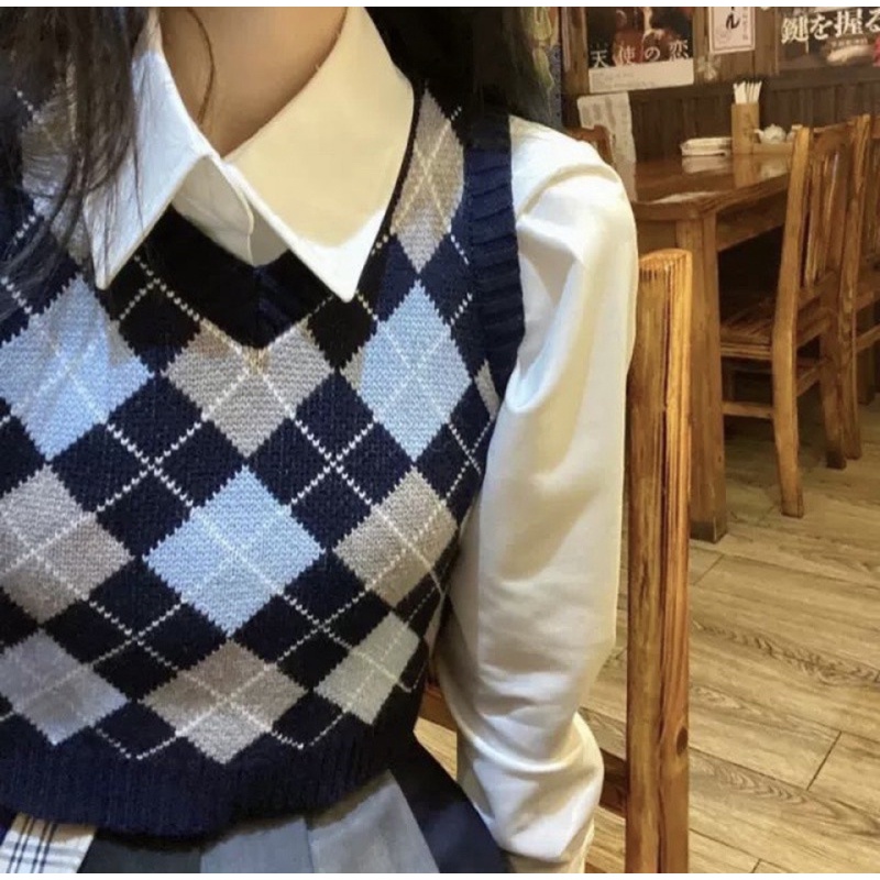TERBARU!!! VEST KNIT SIDO (ketupat) / rajutkorean_rajutmurah