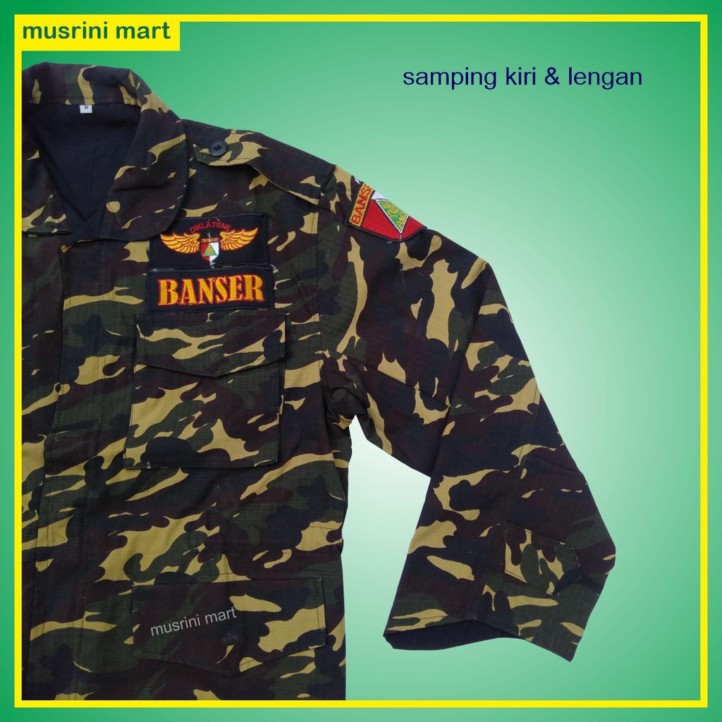 Jaket Banser Bolak Balik Jaket BB Doreng Nasional Jahitan Rapi Premium Quality Free Bet Wajib Musrini Mart