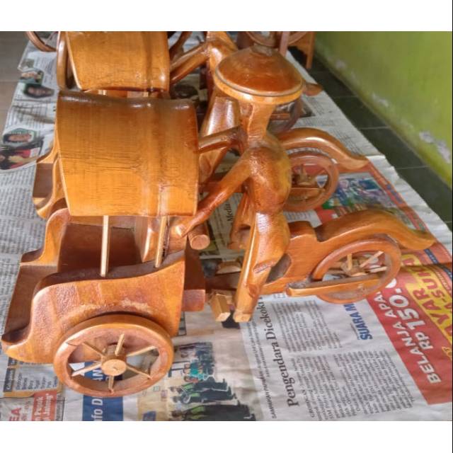 BECAK KAYU JATI