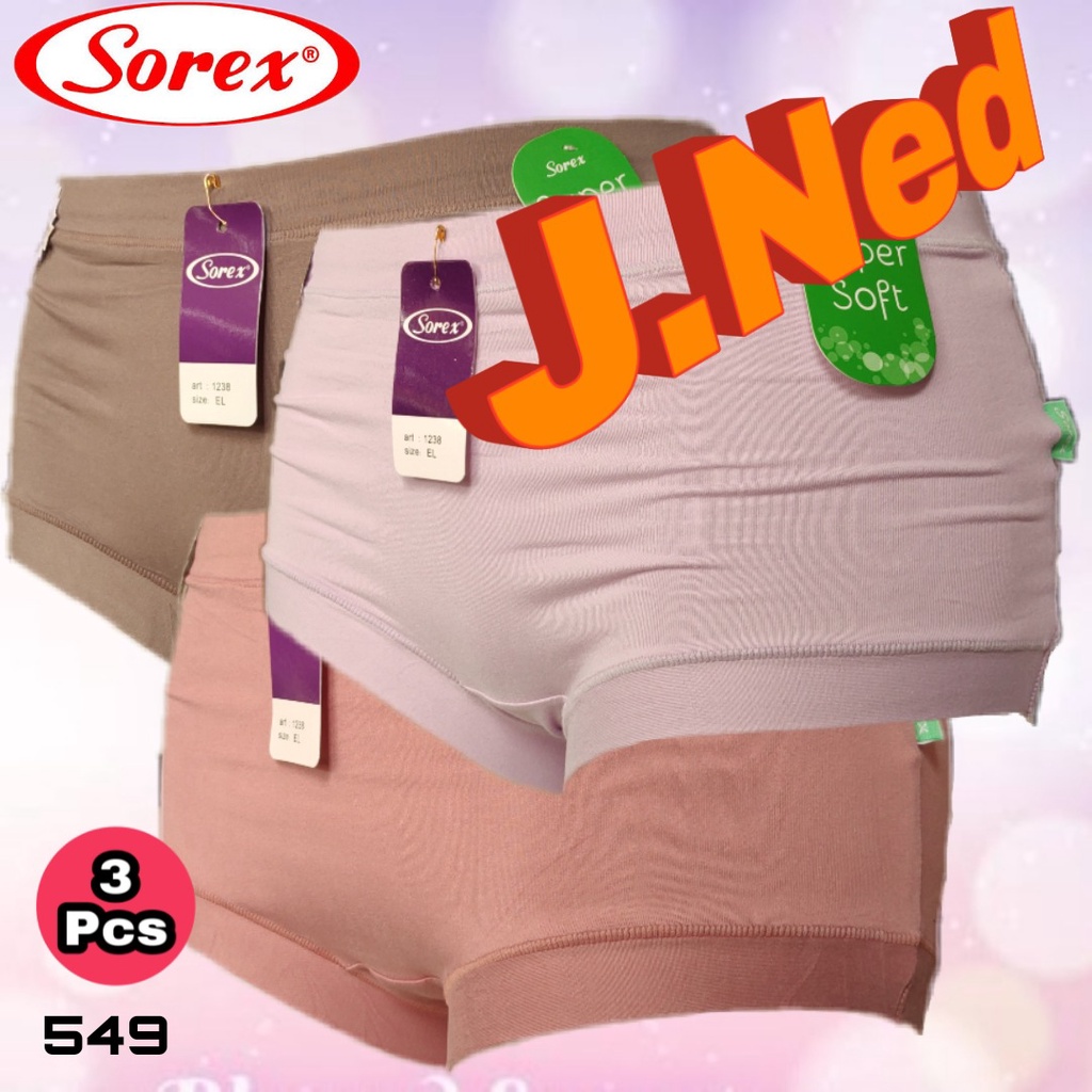 J549T ISI 3 PCS CELANA DALAM WANITA SOREX